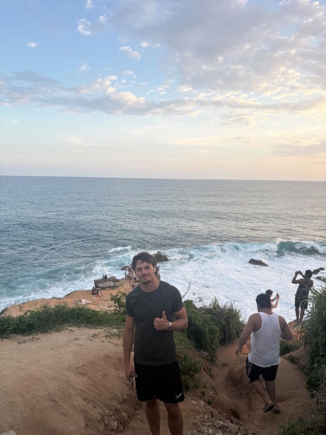 Philippe Bouman on a coastal trail